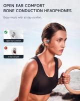 Auriculares Deportivos de Bluetooth V5.4 Cascos Auriculares Inalámbricos de Conducción Ósea Colgante de Oído Abierto - Sonido cristal y potente - Batería 500 mAh de gran capacidad - Diseño moderno - Fijación buena es ideal para deportes o gimnasio - details 7
