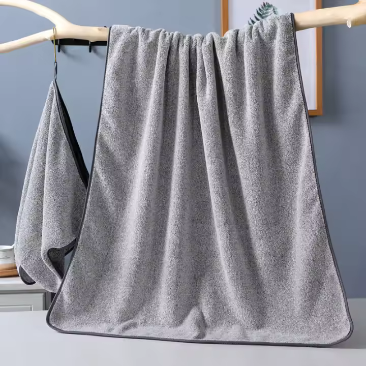 Toallas de baño gruesas para el cuerpo, Toalla de microfibra para gimnasio, bata de ducha deportiva para Spa, hogar Beath - 1