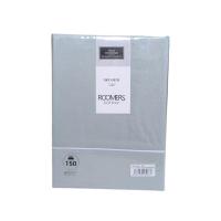 Mercatienda.es Sábanas de Hostelería para cama verano 3 Piezas Lisa Gris con Jaretón ROOMERS – 50% Algodón y 50% Poliéster - details 2