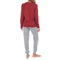 Kisses and Love-Pijama Manga Larga 100% Algodón KLP1 para Mujer