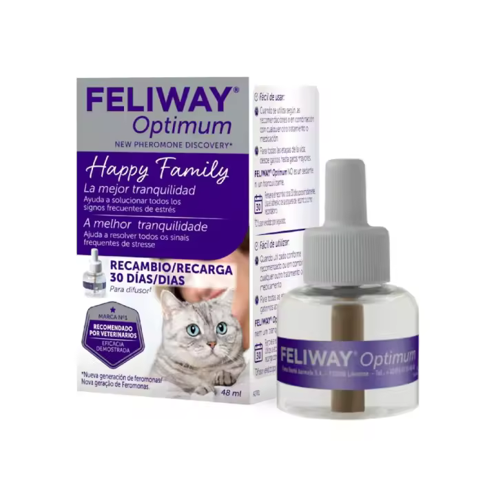 FELIWAY - Optimum Recambio (48 ml) - Ayuda a tranquilizar a tu Gato - 1