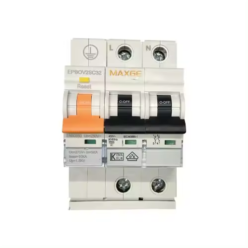 CABLEPELADO Protección combinada sobretensiones IGA permanente + transitoria Clase C | Norma EN50550 | Poder de corte: 1000A | 2P | 32 A - 1