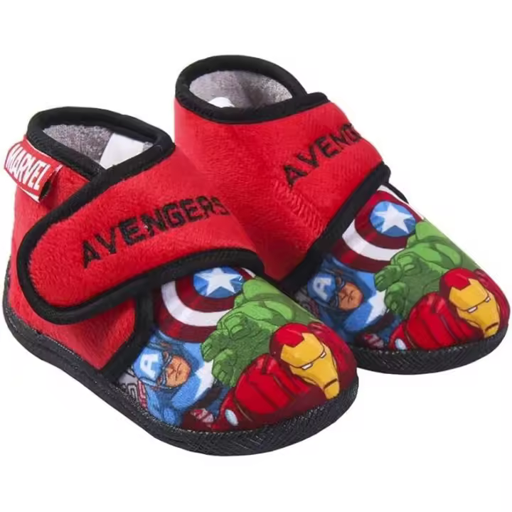 Cerdá Zapatillas de Casa Media Bota Avengers, Color Rojo - Calienta los Piececitos en Invierno - 1