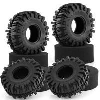 4PCS Neumáticos De Goma Para RC Crawler 1:10 Axial SCX10 90046 AXI03007 TRX4 Redcat Gen8 Tamaño 118 MM 1.9" Color Rojo - details 6