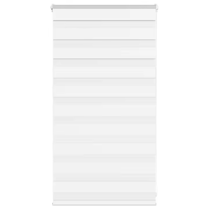 vidaXL Estor cebra blanco 75x100 cm tejido ancho 70,9 cm poliéster - 1