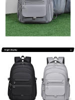 Mochila Oxford multicapa impermeable y elegante, mochila de gran capacidad para estudiantes, viaje Simple, fuera de la ciudad - details 19