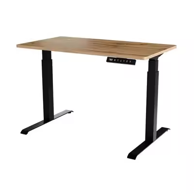 Mesa de trabajo de altura regulable Charlotte 194 , Muebles ES, Altura ajustable, Eléctrico, 121 x 72 x 67cm - 1