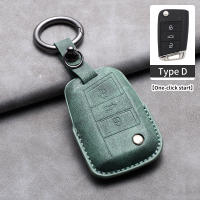 Funda De Leder Para Llave De Coche VW Volkswagen Golf 7 MK7 Tiguan MK2 Ateca Leon FR Ibiza Skoda Octavia Kodiaq Llavero De Cuero - details 7