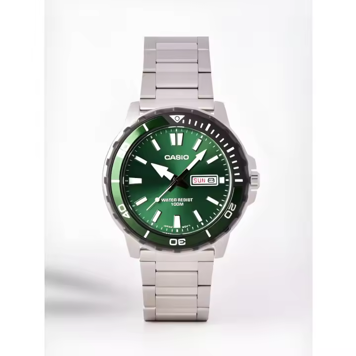 reloj deportivo buceo hombre Casio Duro Marine Monster Sports MTD-125D-3AV  45.6mm 100m WR correa de acero - 1