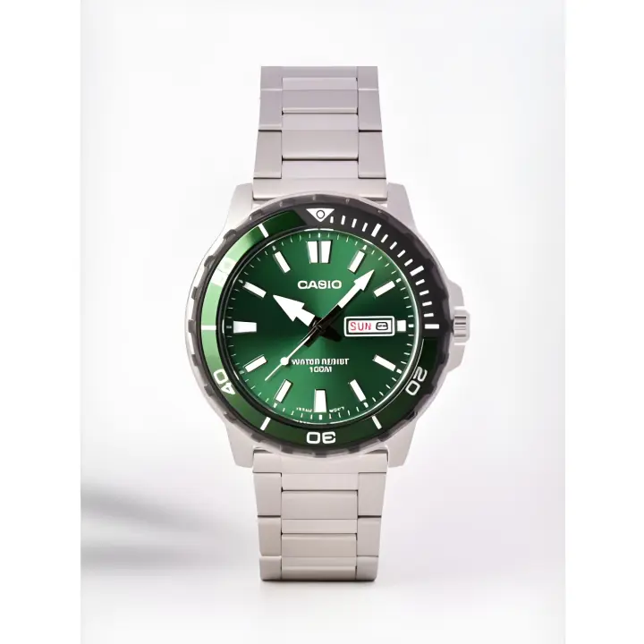 reloj deportivo buceo hombre Casio Duro Marine Monster Sports MTD-125D-3AV  45.6mm 100m WR correa de acero - 1