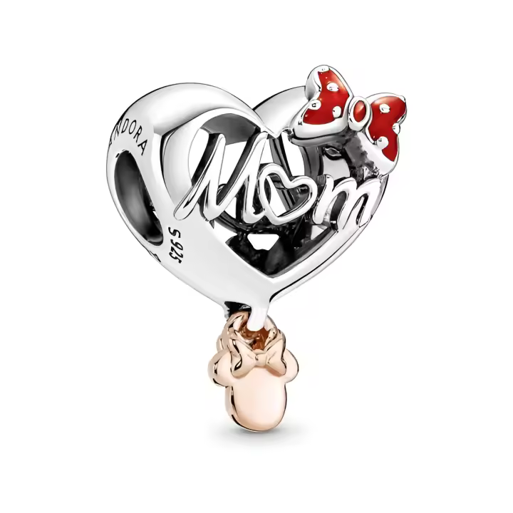 Charm Pandora Corazón Mamá Minnie Mouse de Disney - 781142C01 - 1