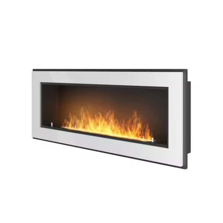 Marco 1200 SimpleFire Blanca con Cristal Chimenea de Bioetanol empotrada - 1
