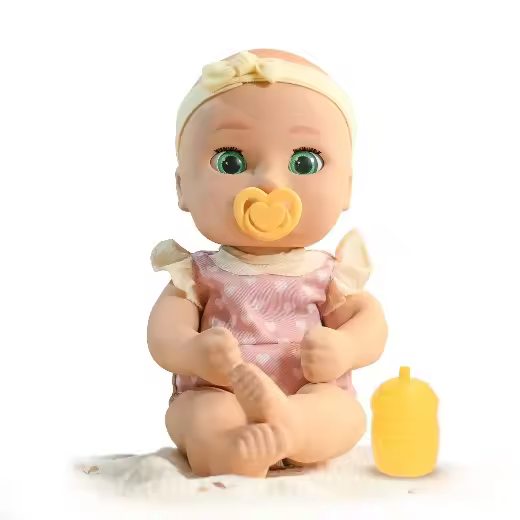 Be Loved Babies Gaby, Muñeca Bebé Realista, Tiene una Textura de Piel Suave e Incluye un Chupete y un Biberón, Juguete Regalo para Niñas y Niños de 18+ Meses - 1