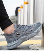 Zapatos De Seguridad Para El Verano Para Hombres Con Protección De Acero Y Mesh Transpirable Zapatos De Trabajo Ligeros Y Antideslizantes Para Construcción - details 1