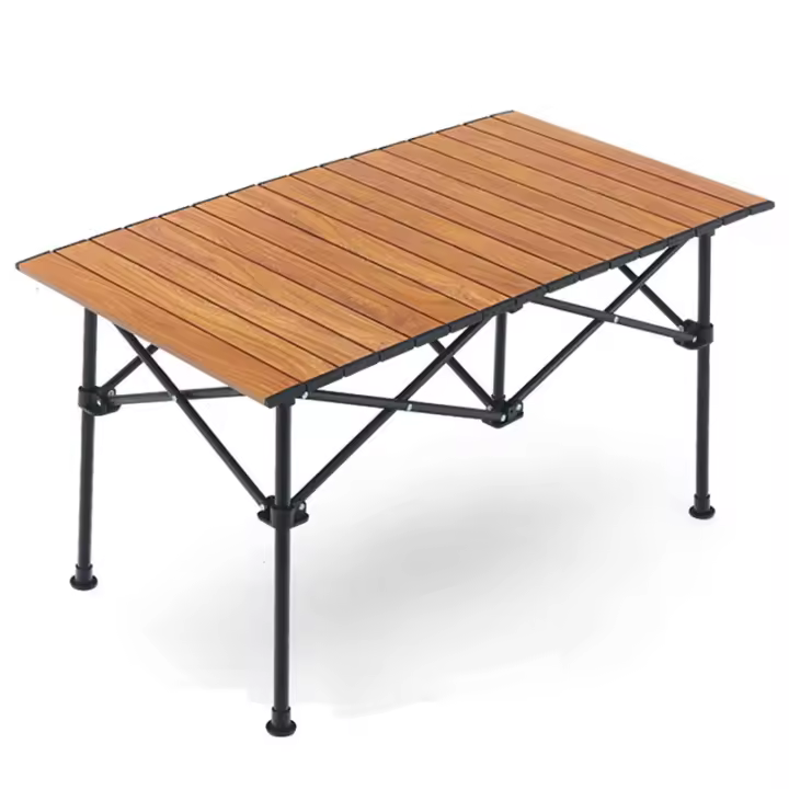 Mesa Plegable al Aire Libre, Picnic de Acero portátil/Suministros for Equipos de Barbacoa, Mesa Plegable del Respaldo del vehículo - 1