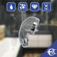 Grifo Flexible Pulverizador | Ducha Difusor Piedras | Extensible 33 y 110 Cm | Blanco - details 1