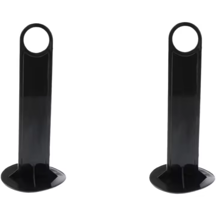 Soporte de plástico para conos de disco, marcadores de campo de fútbol, soporte de sujeción, color negro, 2 unidades - 1