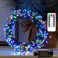 Luces De Navidad LED En Verde Para Exterior 36M Cadena De Luces Para Árbol De Navidad Decoración De Año Nuevo Callejero Y Boda - details 0