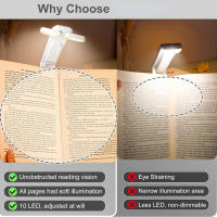 Luz De Lectura Recargable Por USB Luz De Libro LED Portátil Con Clip Para Lectura En La Cama Luz Marcadora De Lectura - details 4