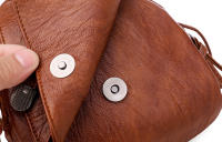 Bolso De Hombro Pequeño Para Mujer En Cuero PU Suave Vintage Moda Cruzado Bolso De Mano Para Teléfono Móvil Con Cierre De Cremallera - details 25
