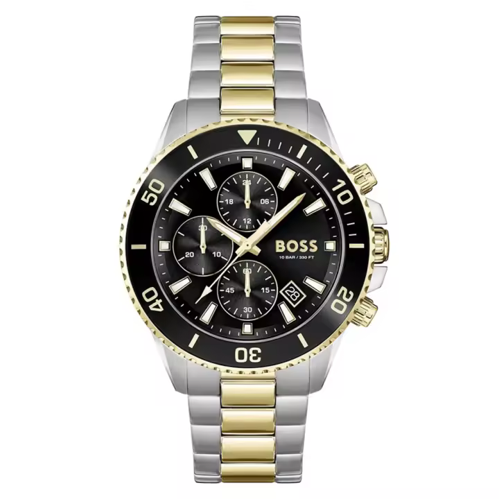 Reloj de Hombre HUGO BOSS 1513908, Esfera Negro de 46 MM + Caja de Regalo Elegante - 1