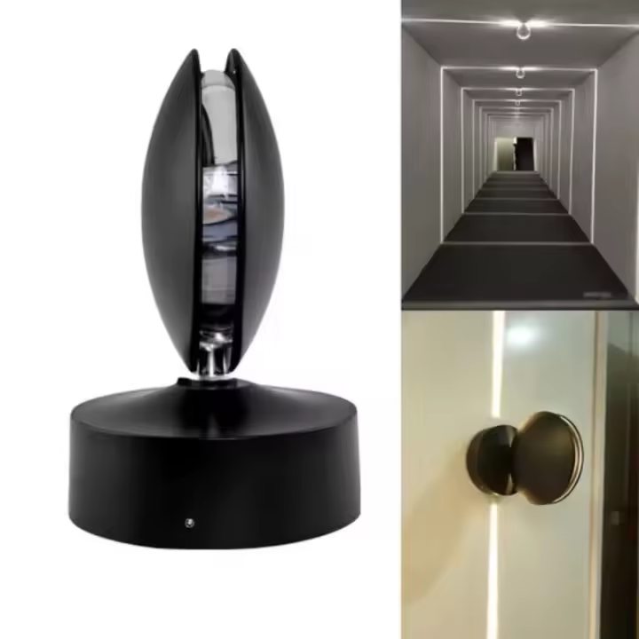 Luz De Pared LED 360 Grados Para Ventana Puerta Marco De Pared Iluminación De Pasillo Para Dormitorio Pasillo Escalera Luz De Línea De Marco De Puerta - 1