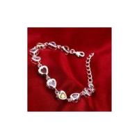 Sterling Silver Elegant Charm Bracelets Chain Beautiful Crystal Stone Drop Jewelry Fashion For Women Wedding Lady Cute - details 4