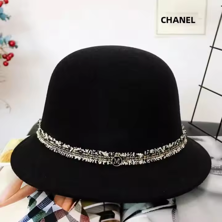 Nueva Moda Sombrero De Jazz Elegante Para Mujer Primavera Otoño Invierno Tejido De Lana Vintage Cúpula Pequeña Casual - 1
