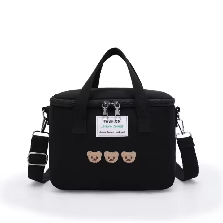 Bolsa Térmica Para Mamá Con Diseño De Oso De Dibujos Animados Bolsa De Almacenamiento Para Bebés Termo De Alimentos Tamaño 240-330ml - 1
