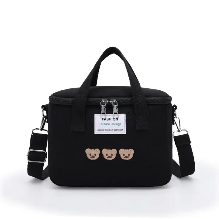 Bolsa Térmica Para Mamá Con Diseño De Oso De Dibujos Animados Bolsa De Almacenamiento Para Bebés Termo De Alimentos Tamaño 240-330ml - 1