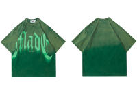 Camiseta Hip Hop Para Hombre Estilo Harajuku Con Estampado De Letras Y Tie Dye Gradiente Algodón Suave Y Transpirable Camiseta Casual De Verano T-Shirt Oversize - details 10