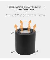 Spotlight LED GU10 Para Techo Montaje En Superficies Cilindro De Lámpara Bajo 220V Foco Iluminación Decorativa Para Dormitorio - details 4