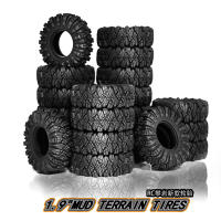 4Pcs Neumáticos De Terracería Para RC Crawler 1/10 Axial SCX10 pro Capra UTB18 TRX4 Redcat R131 Tamaño 110*38MM Rojo Y Negro - details 5