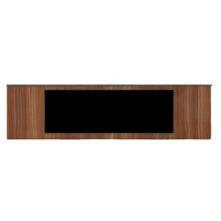 Sined Mobile Meda 180 Aparador Marrón Chimenea Electrica Sined Amiata Muela De Madera Refinado y Elegant Cuerpo y Puertas De Madera De Eucalypto Encimera y Base De Grafito - 1
