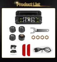 Sistema De Monitoreo De Presión De Neumáticos Vtopek Para Coche Con Sensor Solar Y Soporte Resistente Al Agua IP68 Ajustable 360° 6bar - details 11