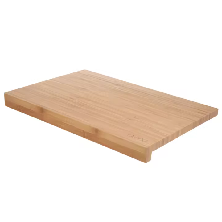 Tabla Cortar Cocina Fabricada En Madera De Bambu 100% Con Borde 46x30,5 cm.Tabla Cortar,Carne Pescado,Verduras,Frutas,Alimentos - 1