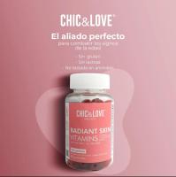 CHIC & LOVE Gominolas para el Cuidado de la Piel | Vitaminas A, E, C, Biotina (B7), Coenzima Q10, Colágeno | SIN Gluten, SIN Lactosa | Sabor Frutos Rojos - details 3