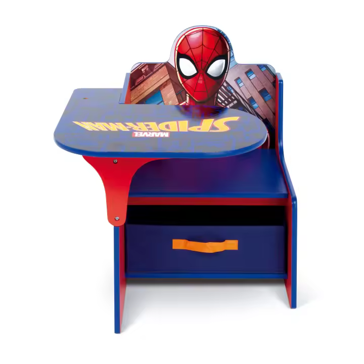ARDITEX SM14178 Silla-Pupitre con contenedor textil (52x60x50cm) de madera de MARVEL-Spiderman - 1