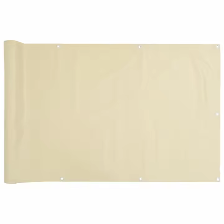 Pantalla DE PRIVACIDAD DE Balcón PVC crema 500x90 cm - 1