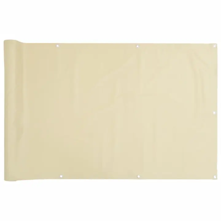 Pantalla DE PRIVACIDAD DE Balcón PVC crema 500x90 cm - 1