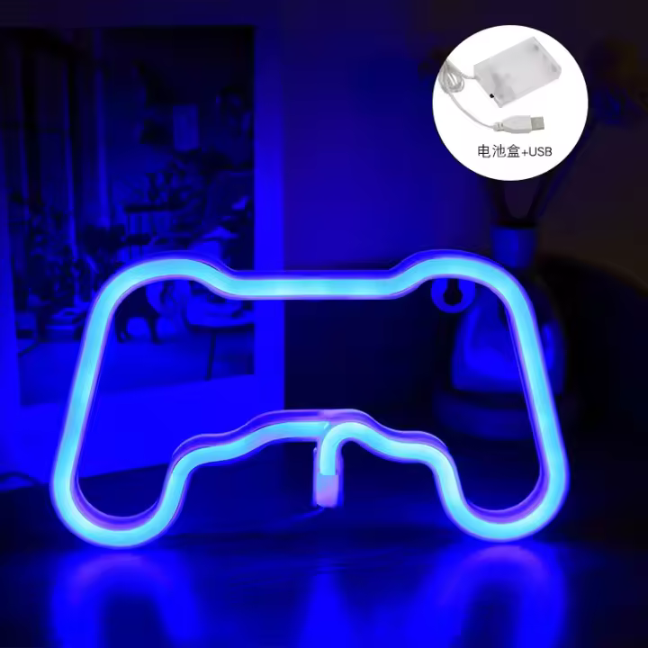 Lámpara LED De Juego Personalizada Con Diseño De Icono Neon Para Pared Decoración De Habitación KTV Bar Club Luz Colorida Atmosfera Playstation - 1