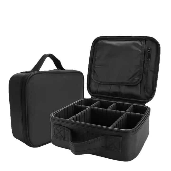 Estuche De Maquillaje YANZA Para Mujer Caja De Organización De Cosméticos Estuche De Viaje Para Brochas Y Manicura Estilo Fashion Cierre De Cremallera Material Oxford - 1