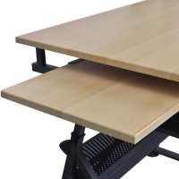 vidaXL Mesa de dibujo inclinable con 2 cajones y taburete - details 5
