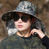Gorro De Pesca Al Aire Libre Para Hombre Con Pico Ancho Protección Solar UV Sombrero De Playa Malla Transpirable Camuflaje - details 2