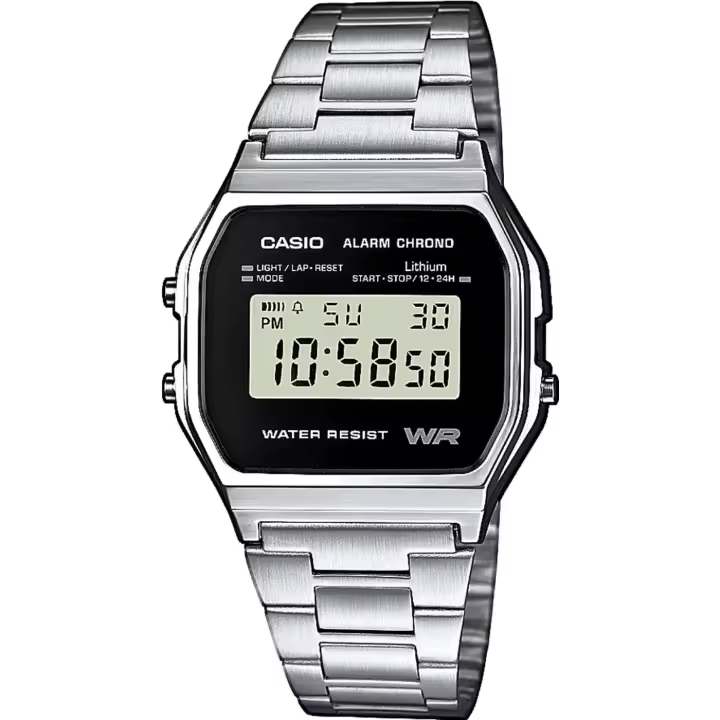 Casio Reloj Vintage A158WEA-1EF Digital Acero Inoxidable - 1
