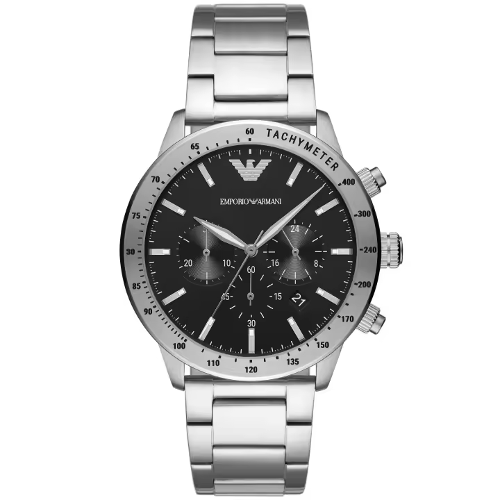 EMPORIO ARMANI AR11241 Reloj Cronógrafo Mario para Hombre en Acero Satinado Emporio Armani - 1