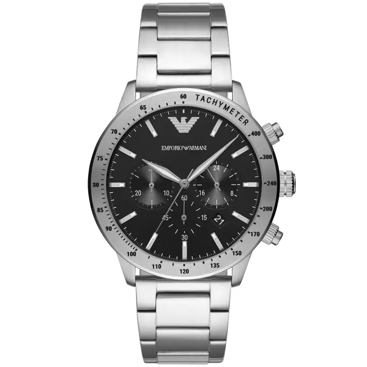 EMPORIO ARMANI AR11241 Reloj Cronógrafo Mario para Hombre en Acero Satinado Emporio Armani - 1