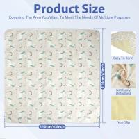 Protector De Piso Antideslizante Para Bebé Silla Alta Alfombra Juguete Infantil Dibujos Animados Lavable Impermeable Máquina Anti Deslizamiento Para Interior - details 3