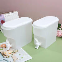 Cacerola De Frigerio De Plástico Con 2 Grifos Dispensador De Bebida Para Contenedor De Agua Con Icicles Dispensador De Jugo Frío - details 4
