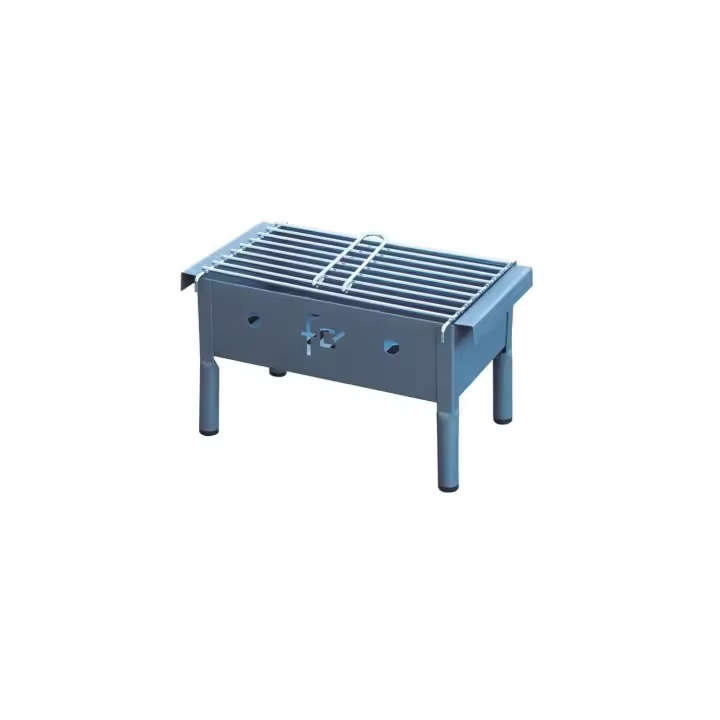 BARBACOA DE CARBON DE MESA FLORES CORTES PORTATIL Y COMPACTA FLORES CORTES DE SUINPLAS DECORACIONES - 1